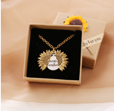 Sunflower Halsband "You Are My Sunshine"