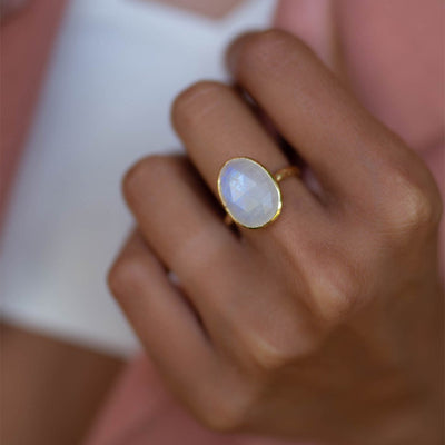 Inlagd Opal Personlig Ring